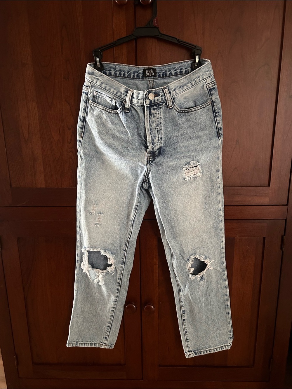 Light Blue Distressed Women’s Jeans